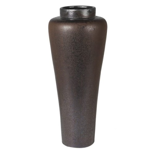 Brompton Brown 60 cm large floor vase ceramic vase