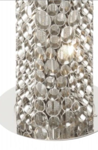 Belgrave Crystal Floor Lamp 148 iron Nickel Finish