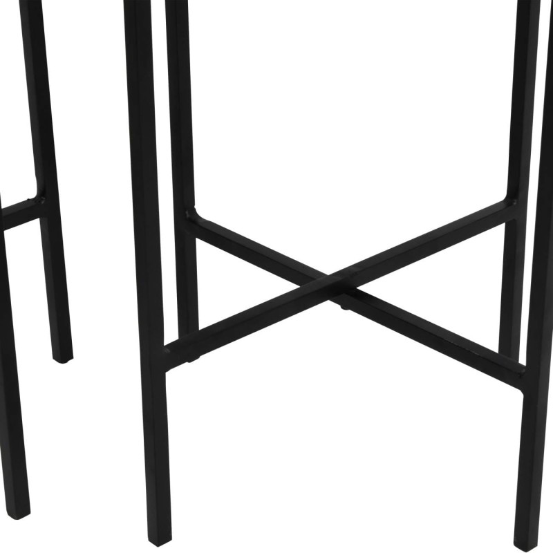 Two iron plant pot covers for a living room