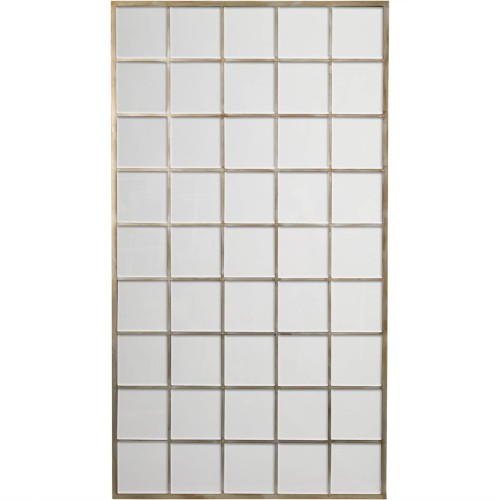 Window Gold Mirror 180x100 cm iron frame champagne gold
