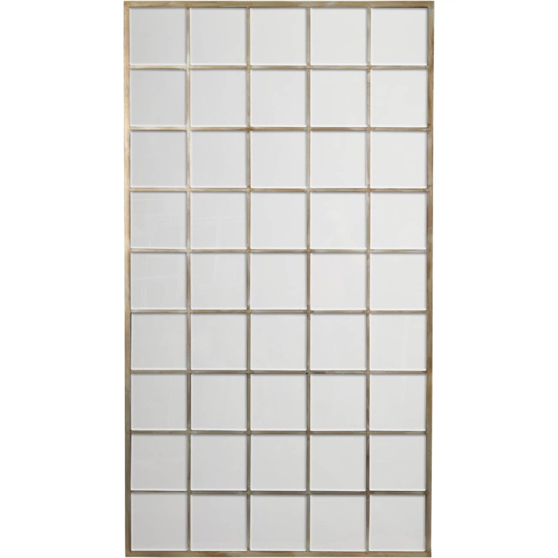 Window Gold Mirror 180x100 cm iron frame champagne gold