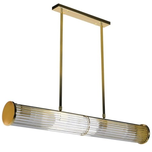 Greenwich Gold Glass Pendant Light 121 cm