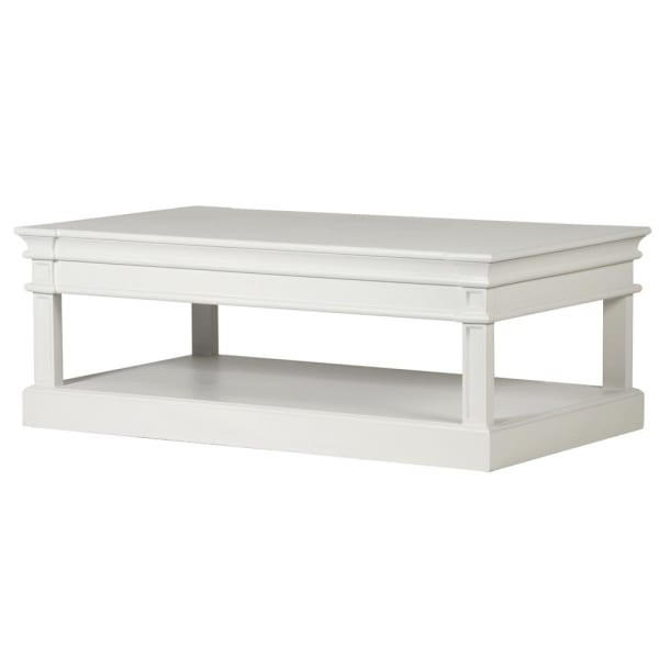 Minor White coffee table 130 cm