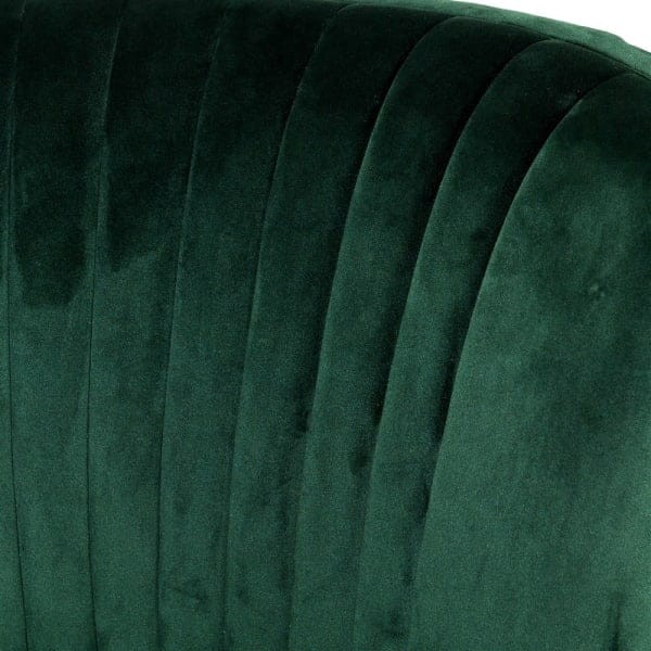 green velvet occasional chair for living room or bedroom
