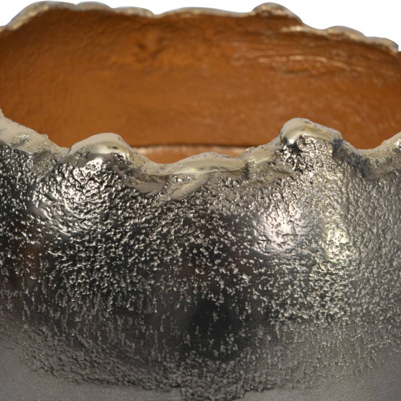 Small bronze-grey bowl with gold interior