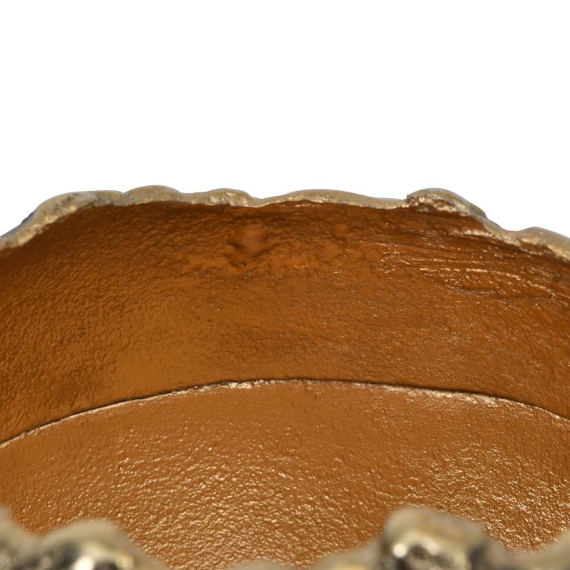 Gold Belgravia Small Vase 17x14 cm aluminium lava effect edges