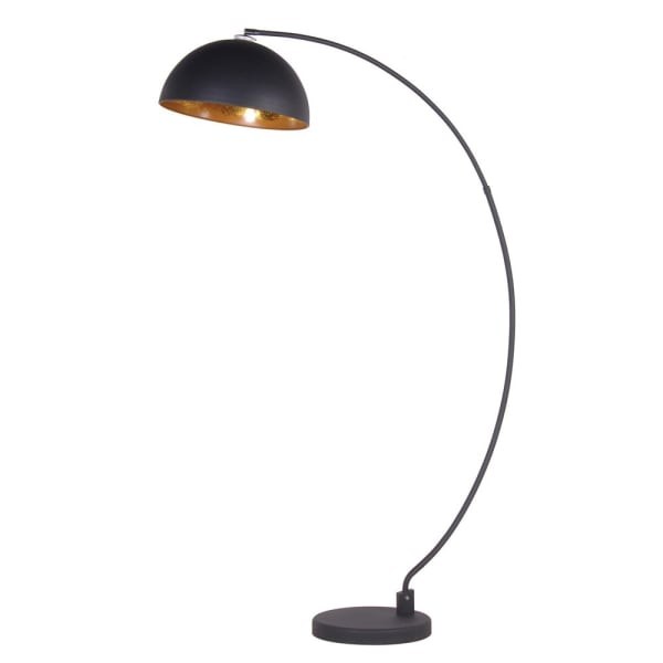 Chester Black Floor Lamp, 178 cm, with Iron Frame and Marble Base