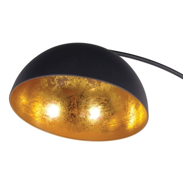 Chester Black Floor Lamp, 178 cm, with Iron Frame and Marble Base