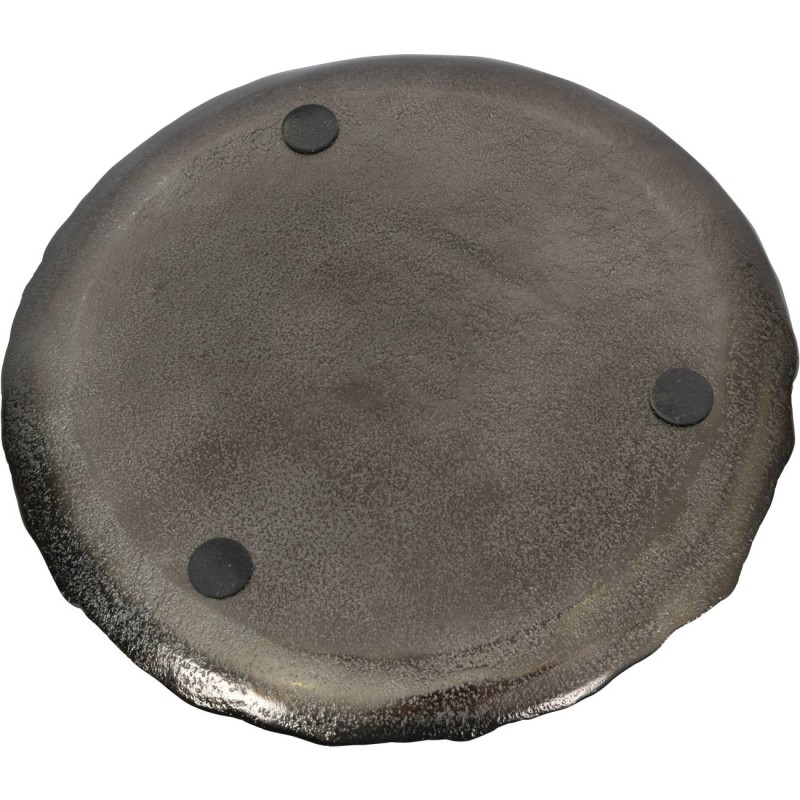 Large round decorative platter for a dining table