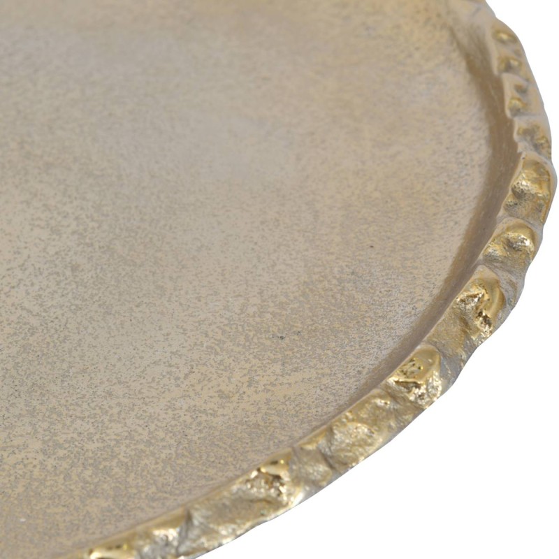 Gold decorative plate for a coffee table