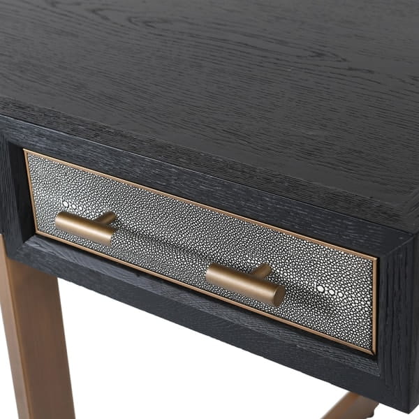Enderby desk with antique gold metal details
