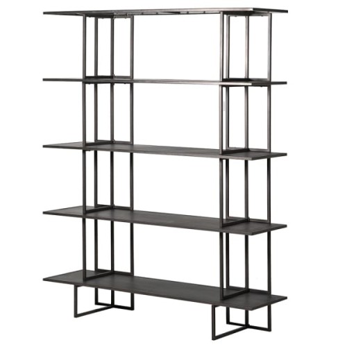 Eaton Black Metal Shelving Unit 190x150 cm iron 