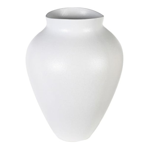 Stone White S Stoneware Vase 41 cm finished in white