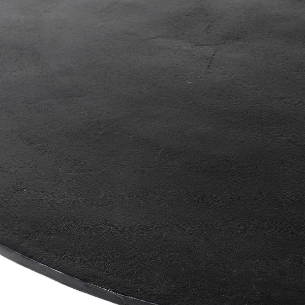 Eccleston Aluminium Dining Table 135 cm - Large Round Black Table