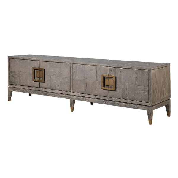 Camile Oak TV unit measuring 193 cm wide