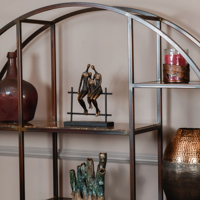 Brompton Three Family Bronze Sculpture 31 cm resin stone