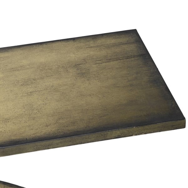 Montrose Iron Console Table 125x84 cm antique gold designer shape