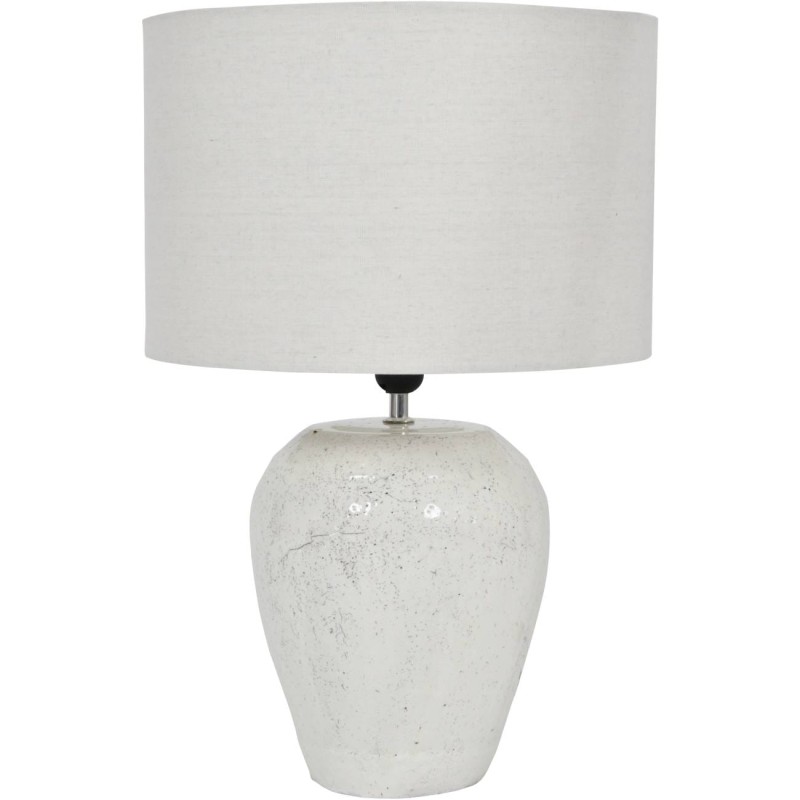 White Classic ceramic table lamp 58 cm