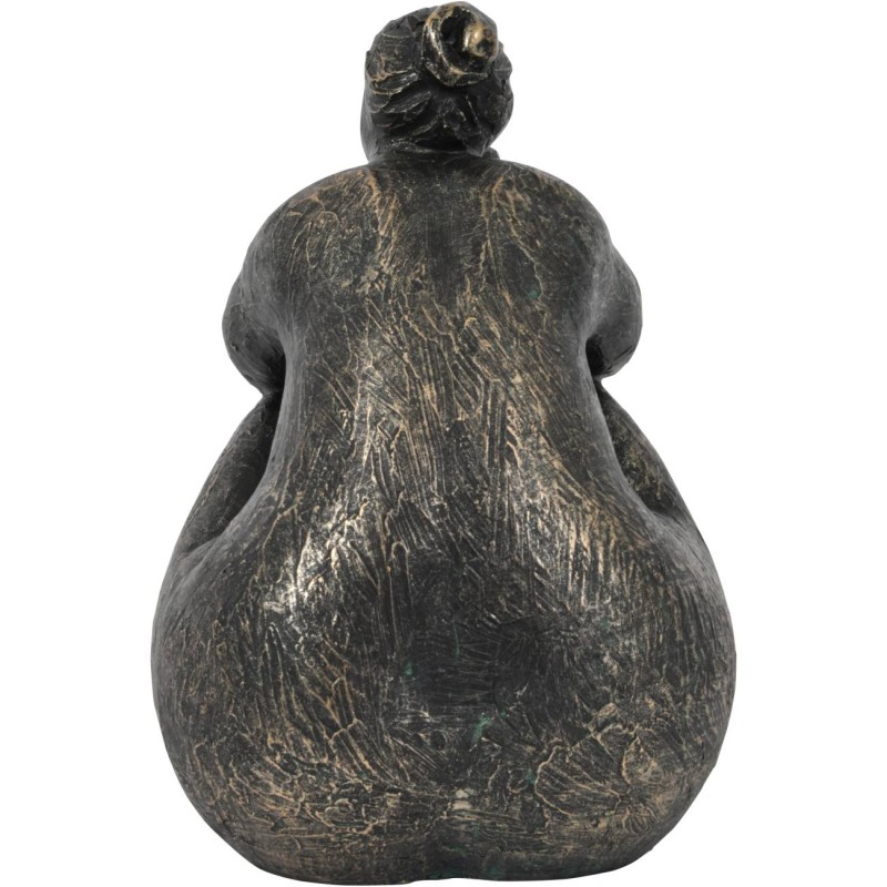 Antique bronze female sculpture made from polyresin
