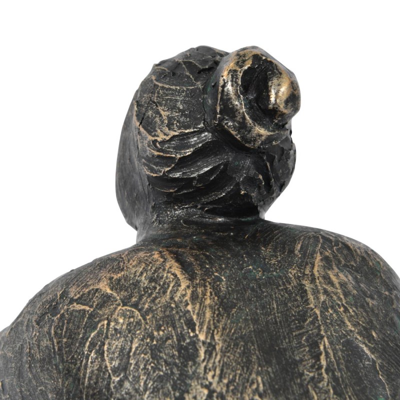 Female figurine with hand-finished bronze effect