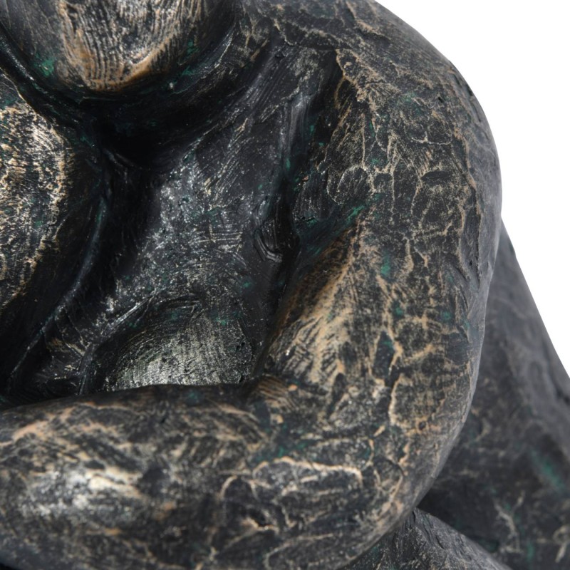 Female figurine with hand-finished bronze effect