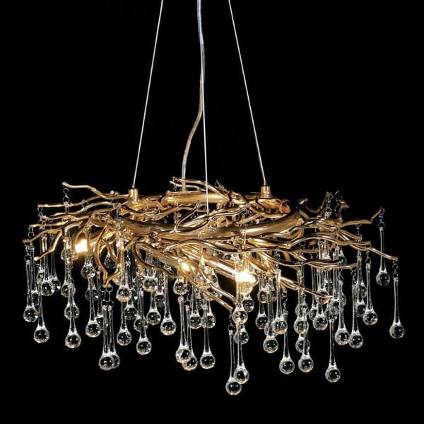 Organic branch frame of the Innovation Oxid chandelier
