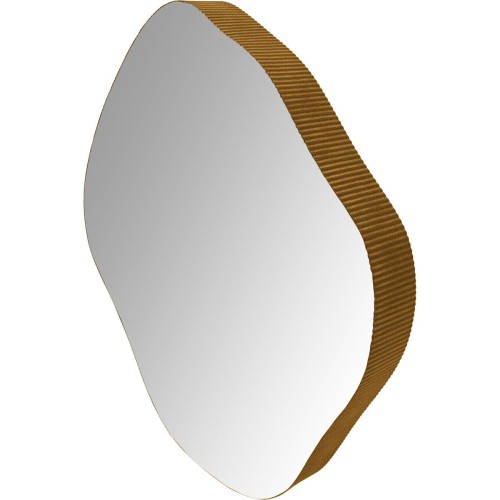 Organic Gold S Irregular Wall Mirror 60.5 cm – Gold Metal Frame