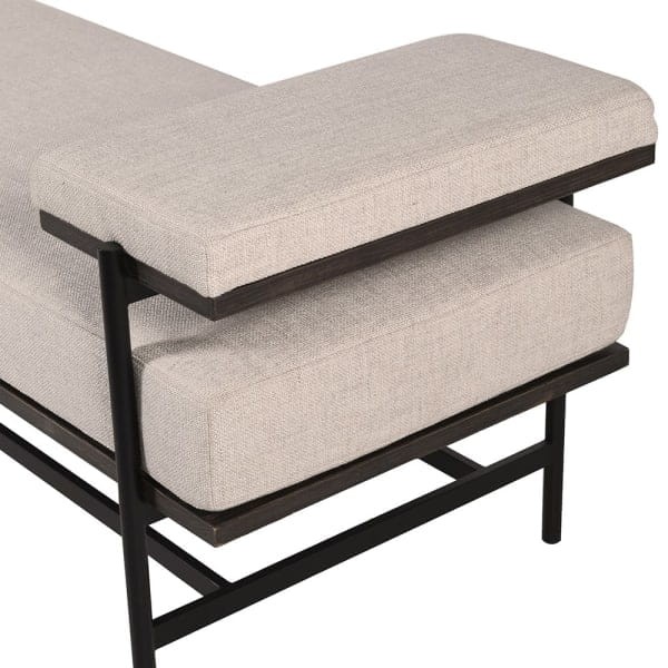 Savile Upholstery Bench 185 cm cotton dacron with iron frame