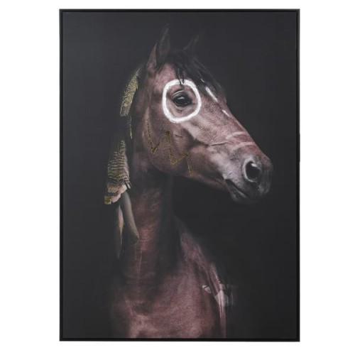 Wild Canvas 143x103 cm Indian Horse Painting on Canvas  