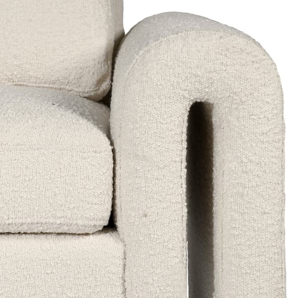 Cloud Three Seater Sofa 236 cm white boucle designer shape