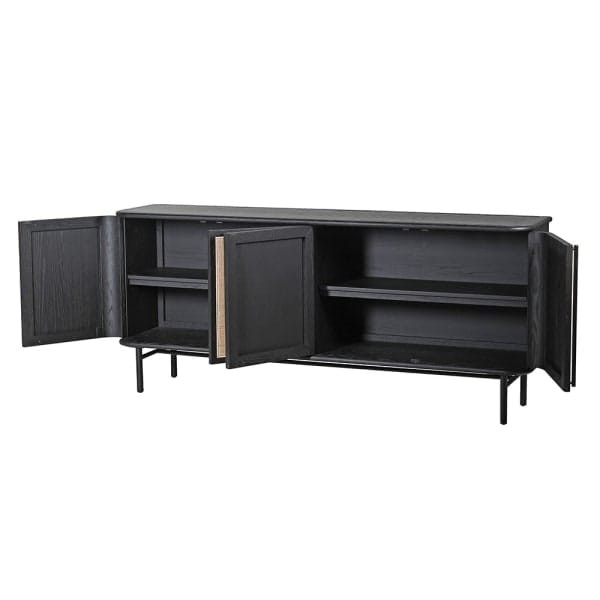 Leicester oak and cane sideboard for the living room