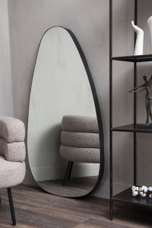 Organic Oversized leaning mirror for a bedroom