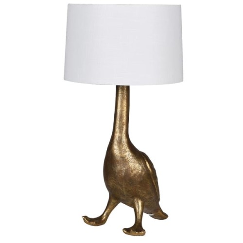 Golden Goose Table Lamp 61 cm polyresin white lampshade