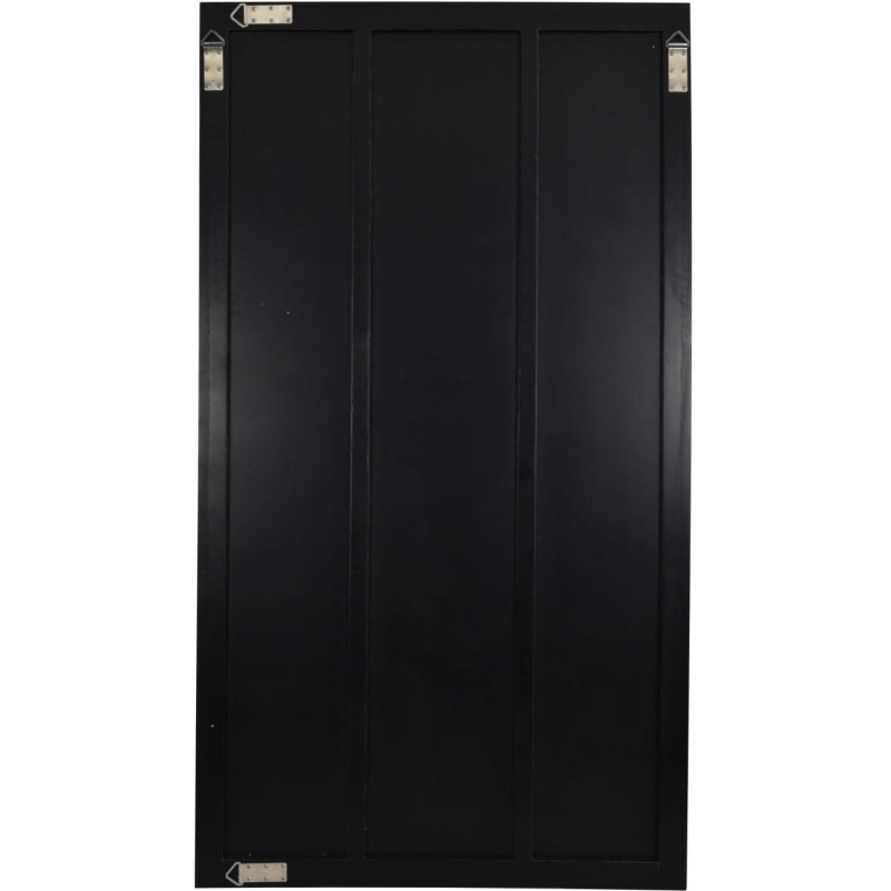 Window Black Rectangular Mirror 180x100 cm black iron frame