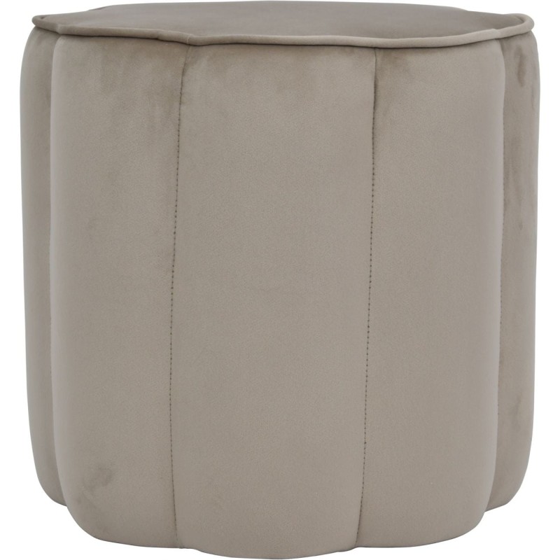 Maldon Taupe Velvet Stool 40x40 cm designer shape high quality velvet