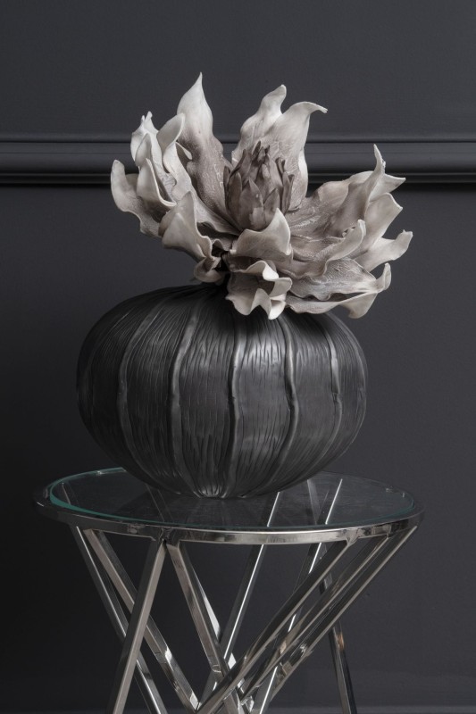 Bromley Aluminium Vase 30x23 cm modern black vase