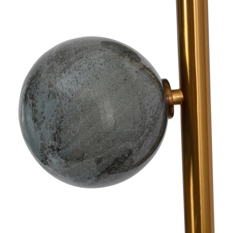 Orbit Floor Lamp 150 cm glass balls marble base white and gold