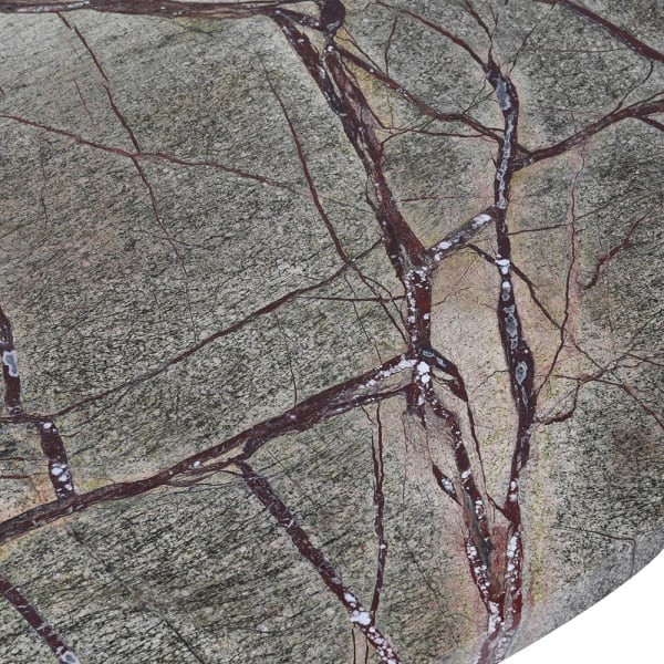 Surrey Forest Coffee Table 75 cm green and grey marble top one leg table