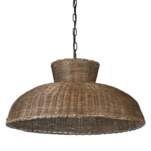 Rattan Boho pendant light 69 cm in natural rattan