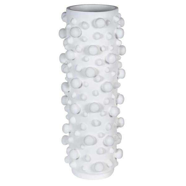 Bubble White Polyresin Vase 46 cm white decorative vase fo artificial flowers