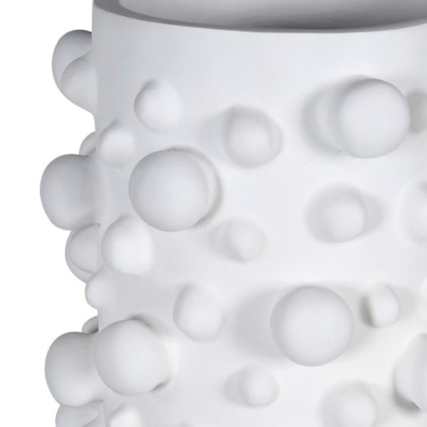Bubble White Polyresin Vase 46 cm white decorative vase fo artificial flowers