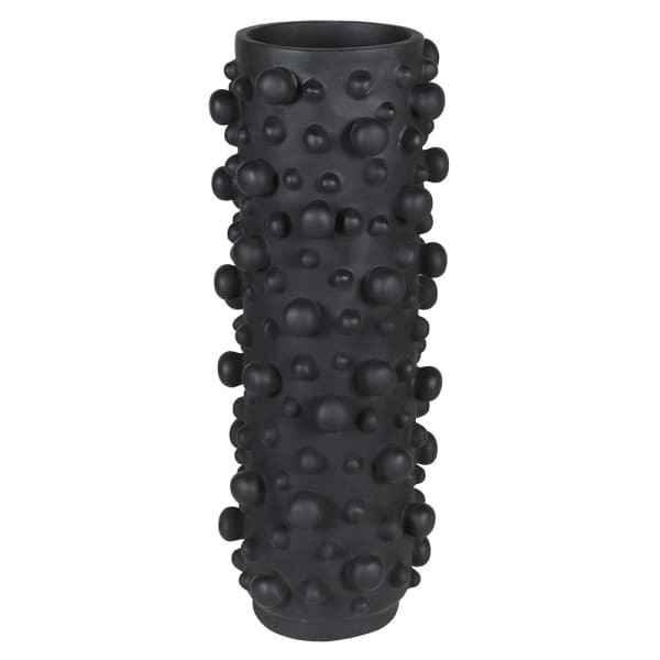 Bubble Black Polyresin Vase 46 cm black decorative vase for artificial flowers