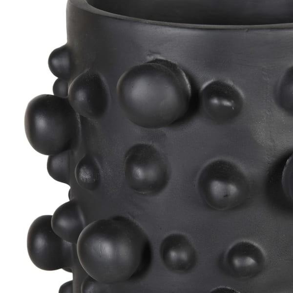 Bubble Black Polyresin Vase 46 cm black decorative vase for artificial flowers