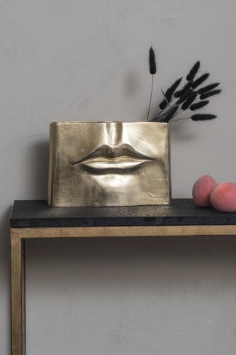 Lips Gold Vase 29x20 cm aluminium decorative vase