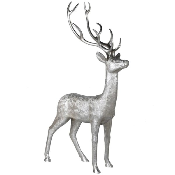 Oversized decorative stag for a Christmas display