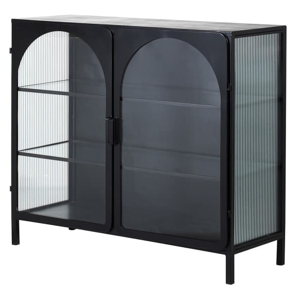Bardem Glass Iron Cabinet 111x99 cm with glass doors