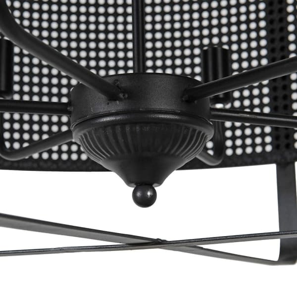 Chesham open-weave chandelier crafted from iron