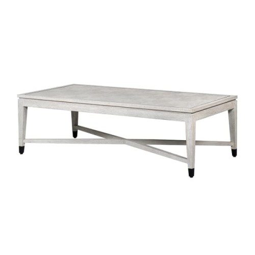 Light Oak Coffee Table 140 cm – Light Oak with Black Iron Accents