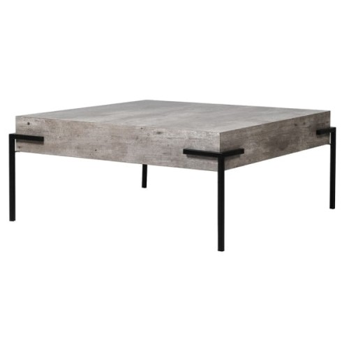 Faux Concrete Coffee Table 83 cm – Square Concrete Effect Coffee Table