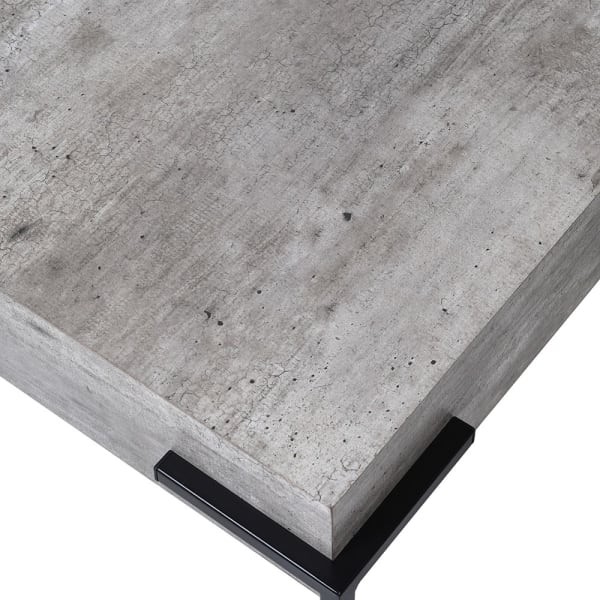 Faux Concrete Coffee Table 83 cm – Square Concrete Effect Coffee Table